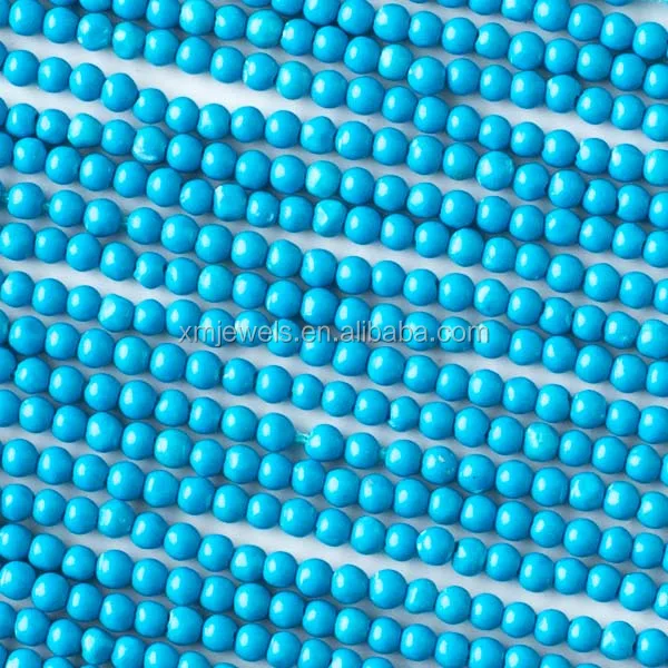 
Wholesale natural round blue howlite turquoise 2mm gemstone beads 