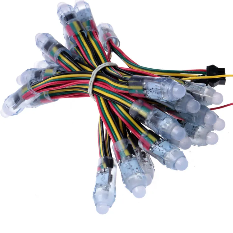 Водонепроницаемое Наружное Декоративное освещение WS2818 ws2811 12 мм rgb Пиксельная светодиодная гирлянда