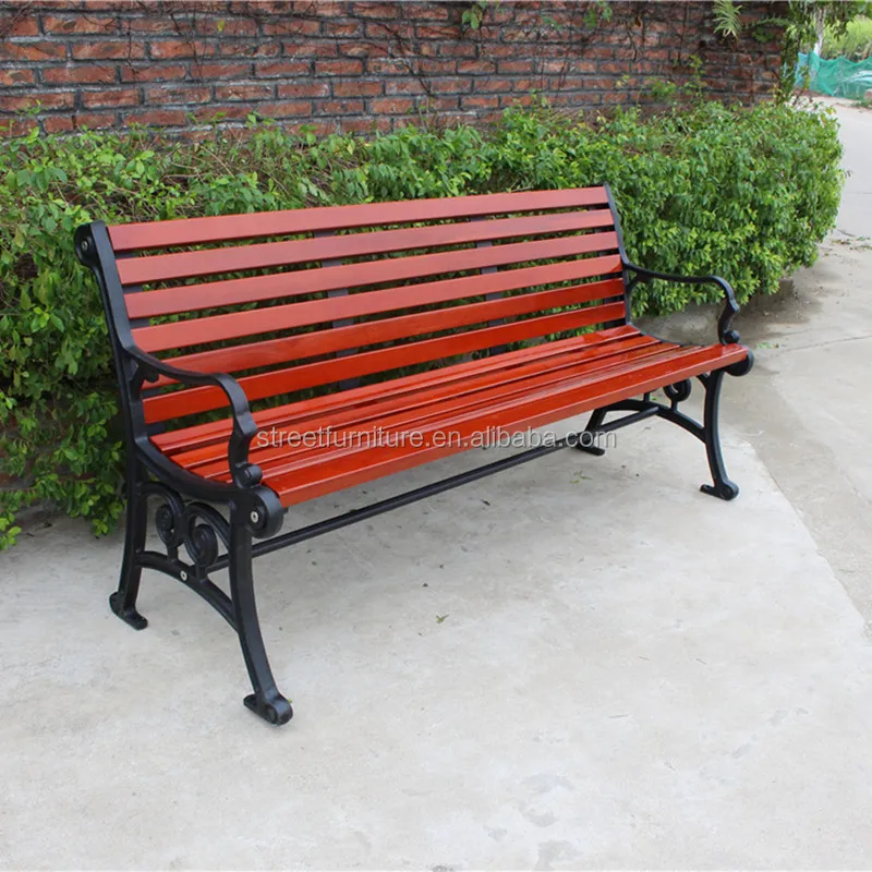 Cast iron garden bench wood slats bench with cast iron bench ends