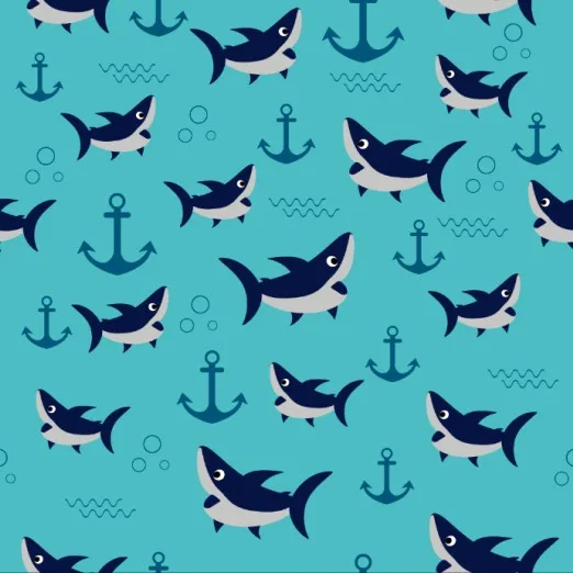 Animal Design Cotton Knitting  Material 95% Cotton 5% Elastance Digital Print Fabric for Clothing Bags Curtains