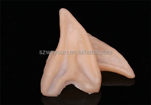Latex Soft Pointed Prosthetic Wizard Elf Fairy Hobbit Vulcan Spock Alien Costume Tips Ears