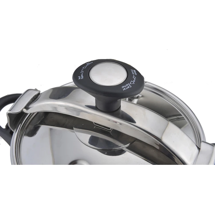 Multi-circuit pressure cooker and jar with polished stainless steel accessories