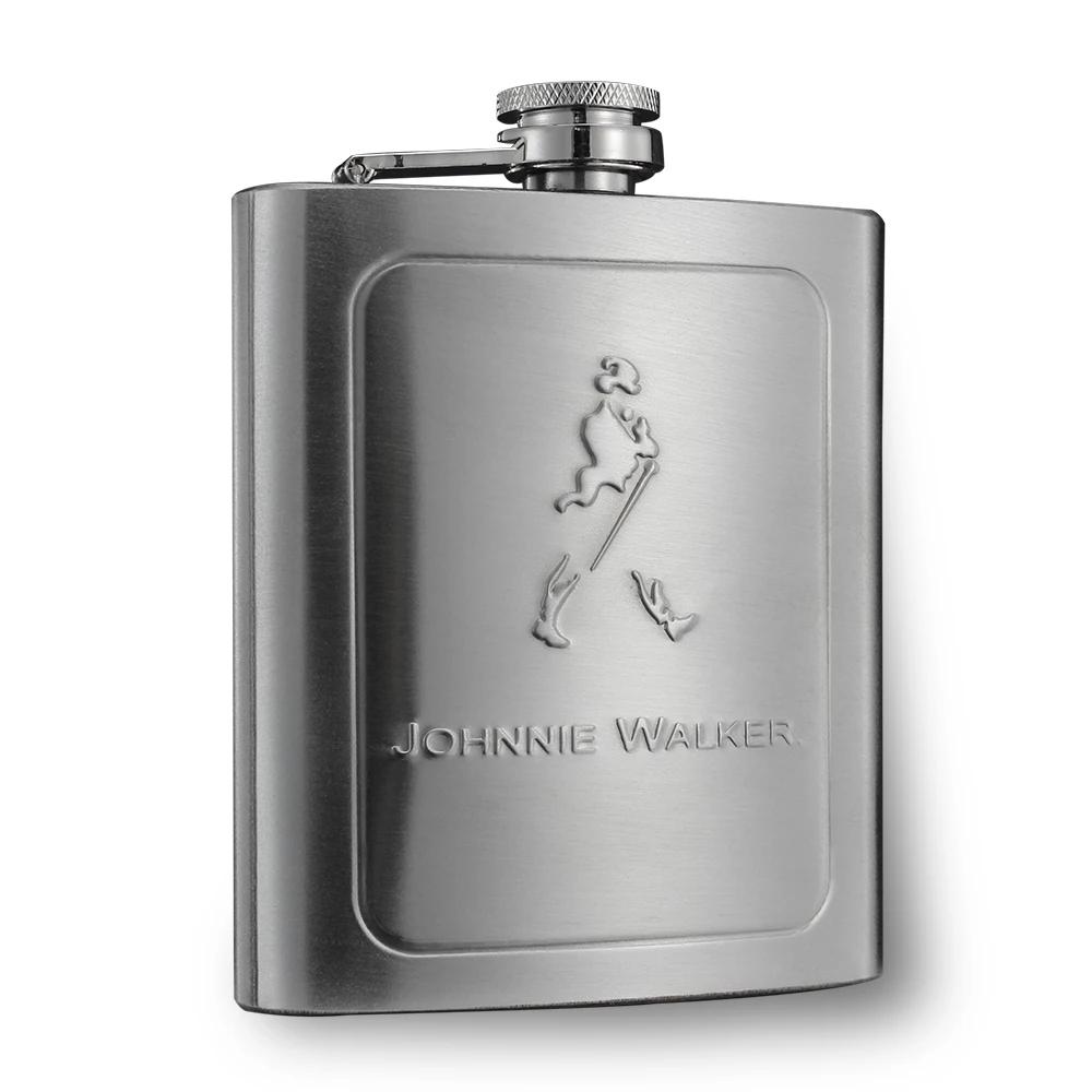 hip flask customized logo printing portable stainless steel 7oz hip flask for men flachmann