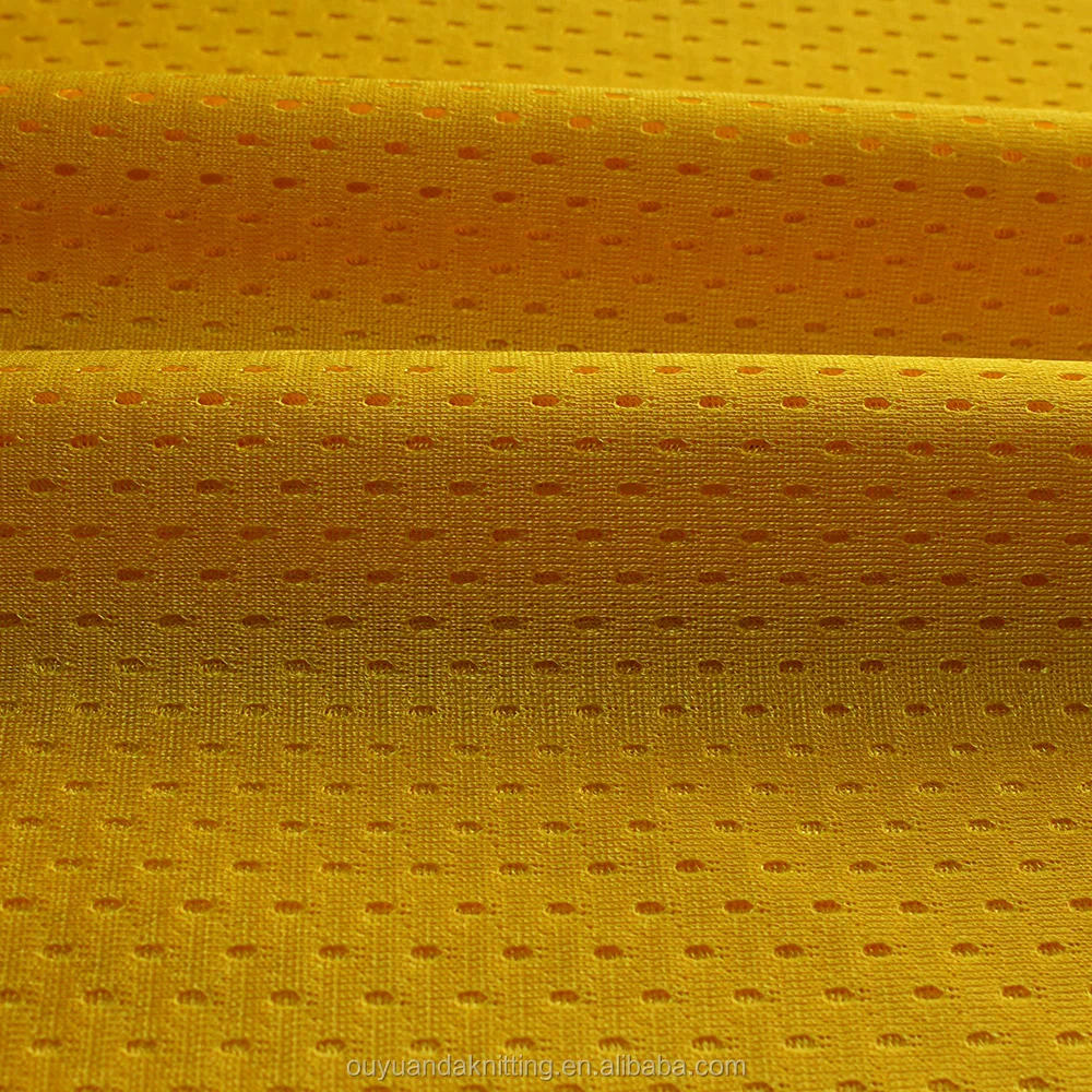 100% Polyester 11x1 Tricot Mesh Fabric for Reversible Basketball Jersey