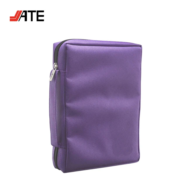 
Convenient Travel bible Cover with Zipper,Custom Holy Bible Book Cover Canvas Bible Bag 