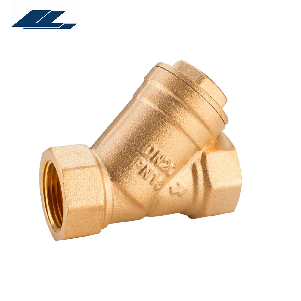 DN15  Brass Y Type Strainer,check valve with ss net