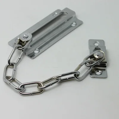 Metal Steel Door Chain Guard Safety Security Bolt For Hotel