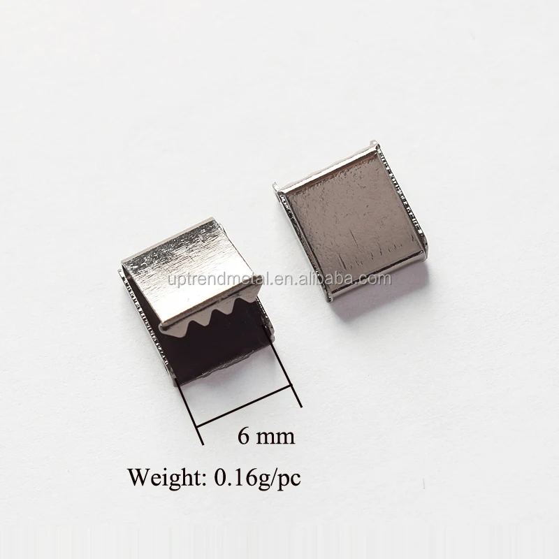 High Quality Metal Shoe Buckle Garment Flat Clip Shoelace Aglets For Decoration