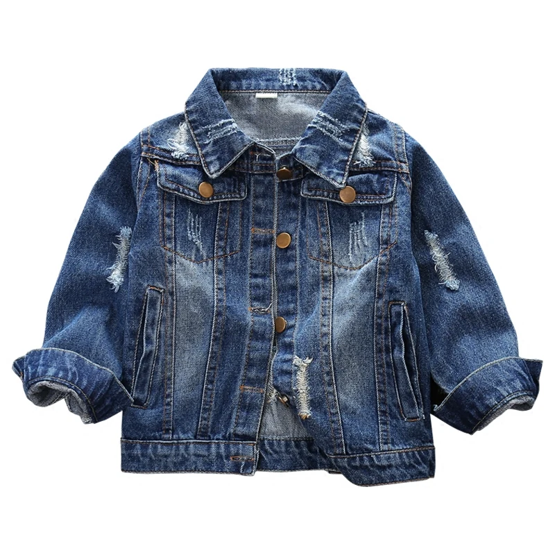 Новая модель детской джинсовой одежды, детские куртки из денима для мальчиков и девочек (60757100643)