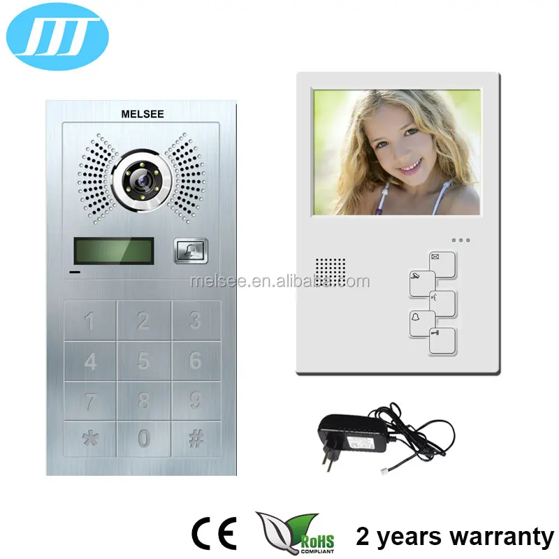 MELSEE 4 wire villa system with code access control keypad outdoor station