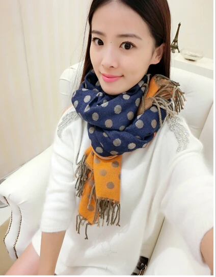 Новое Женское одеяло из пашмины, шарф в горошек, оптовая продажа