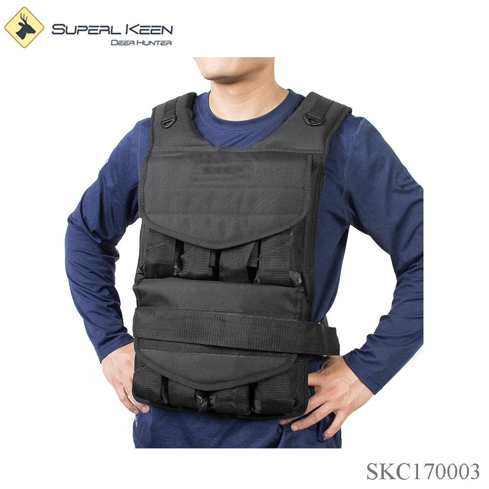 
New Black Bullet Proof Tactical Adjustable Weighted Vest 