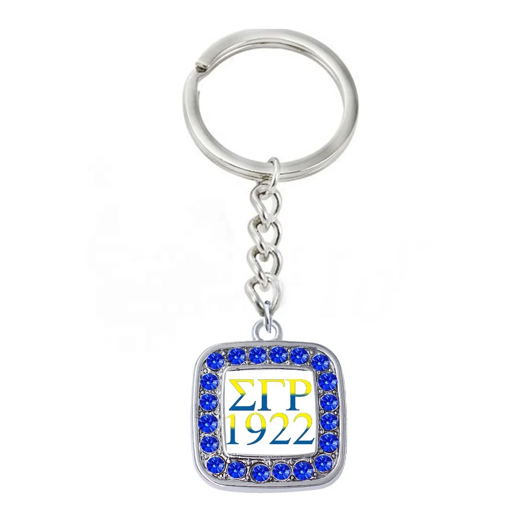 Eco friendly Alloy Sticker Sorority Since 1922 Sigma Gamma Rho Necklaces SGRHO Poodle Label Jewelry For Women Girls