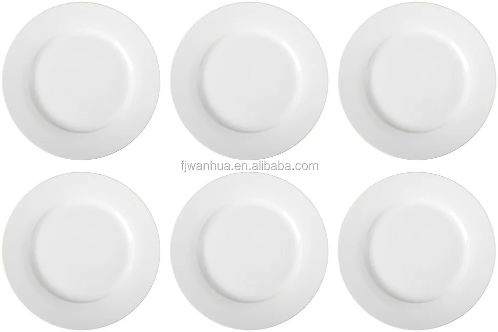 Melamine cheap white china plates
