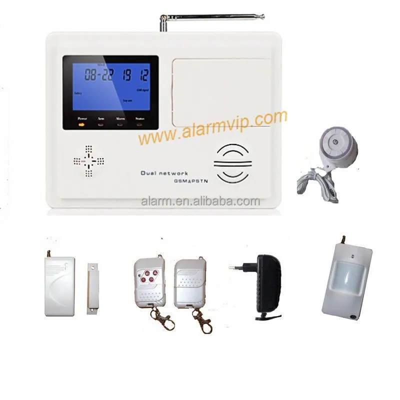 ЖК главная безопасность gsm сигнализация беспроводная, Pstn сигнализации и gsm sim-карты сигнализации