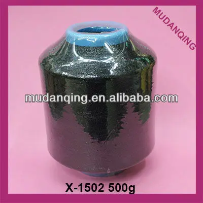 hot sale black MX Type Metallic weaving Yarn