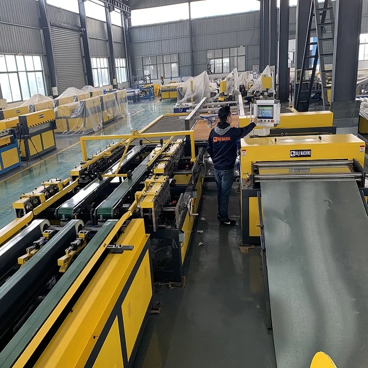 Fully Automatic HVAC Duct Manufacture Auto Line V/TDF Lock/Flange/Cutting/Folding from China Factory