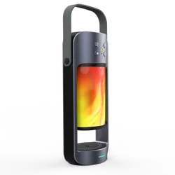 wireless speaker flame LED night light & TWS function with wireless charger support TF card and USB