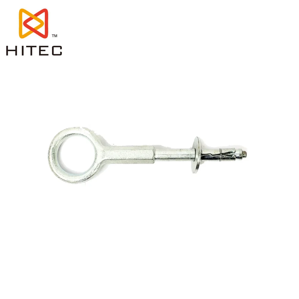 M12 X 210 Drop forged anchor Ring Bolts steel Eye Scaffolding Ring with Thread Stud Washer Clamp
