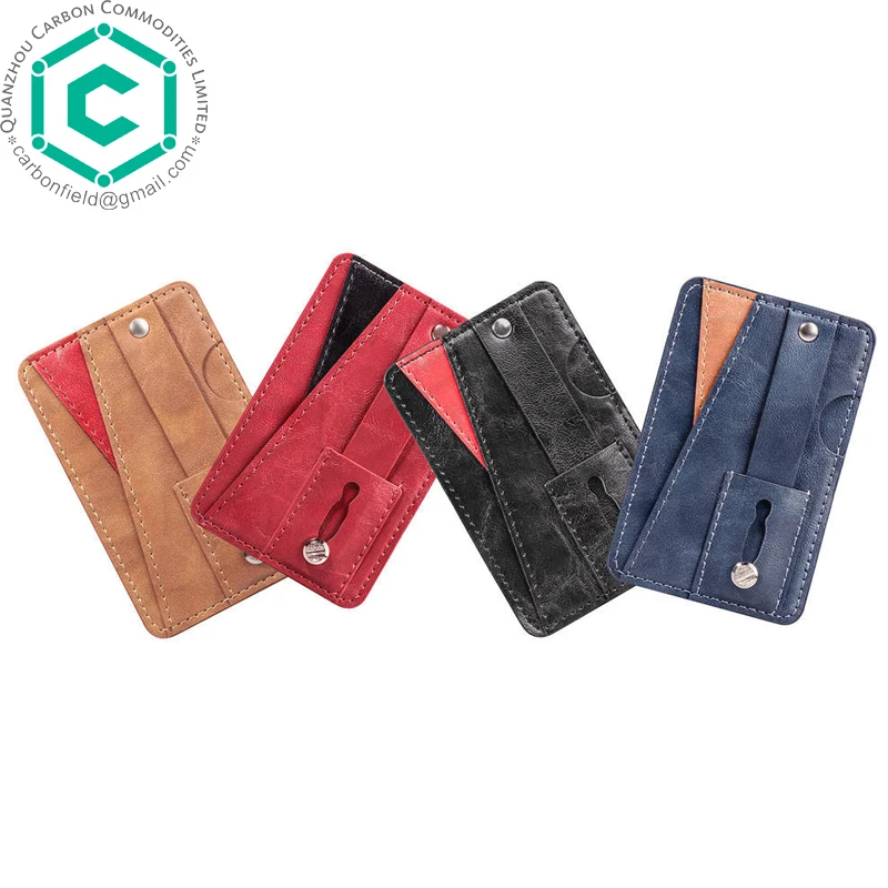 Creative new mobile phone sticker Slim wallet with extended stand and smartphone grip