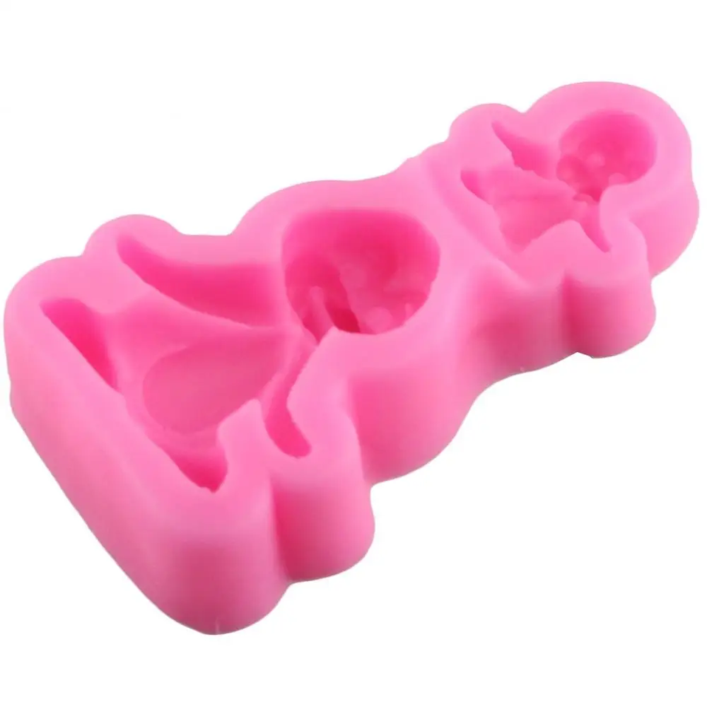 Baking tools 3d Penguin Silicone Mold Fondant Cake Decorating Gumpaste Mould