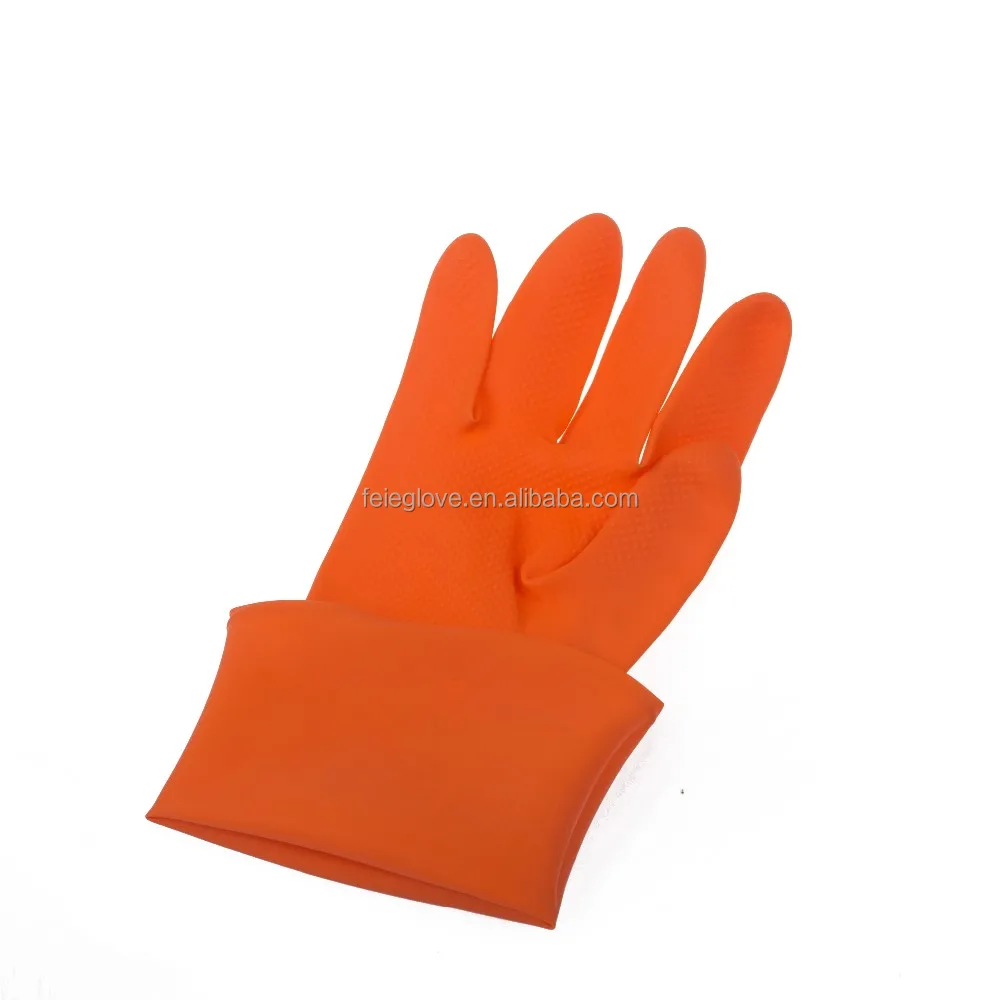 Rubber fancy latex gloves used in light industry/agricultal approved CE/ISO