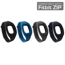 High-Quality 4Pcs Fitbit Zip Replacement Bands Fitness Accessory Wristband Bracelet (No tracker) Silicon/Rubber