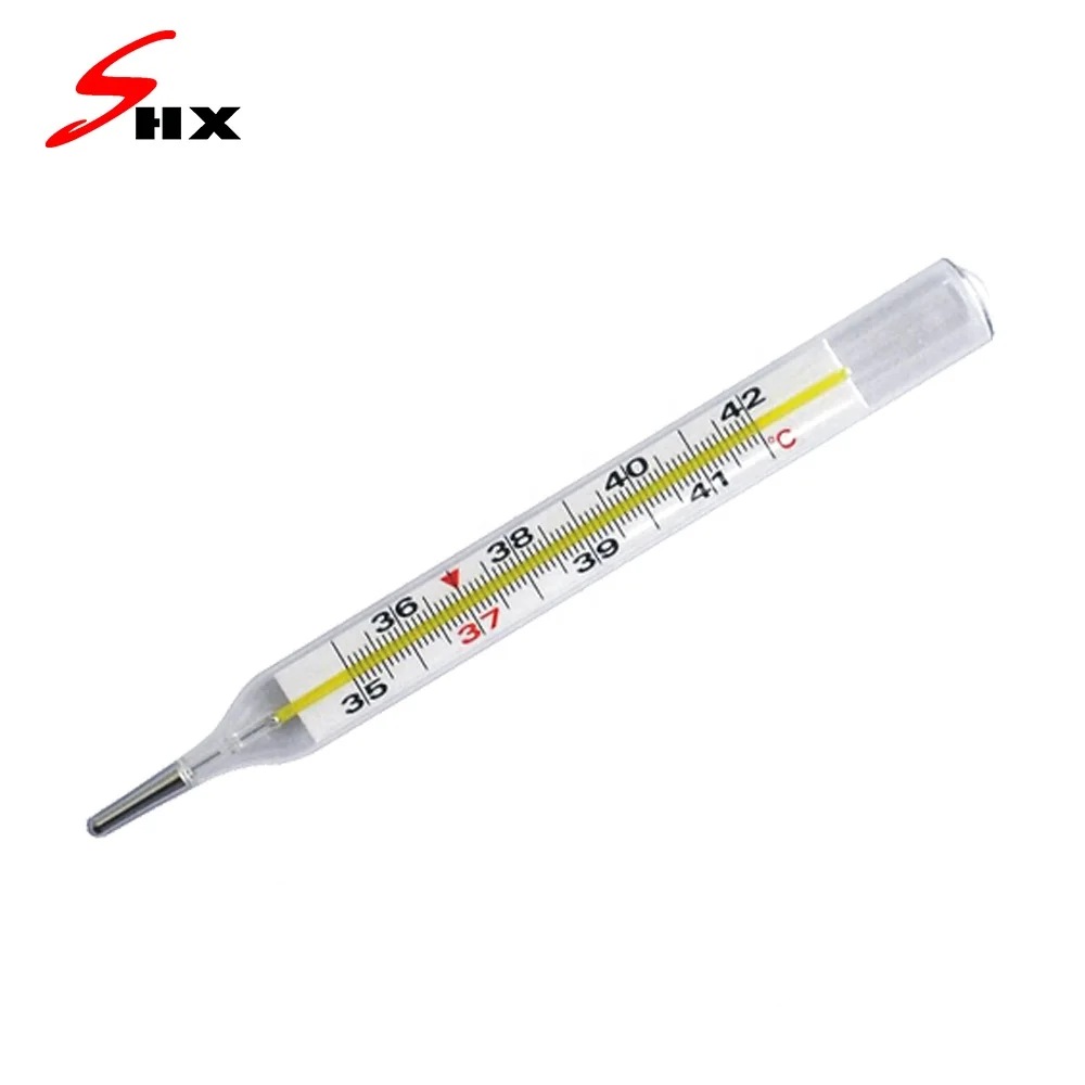 
Enclosed mercury glass clinical Thermometer 