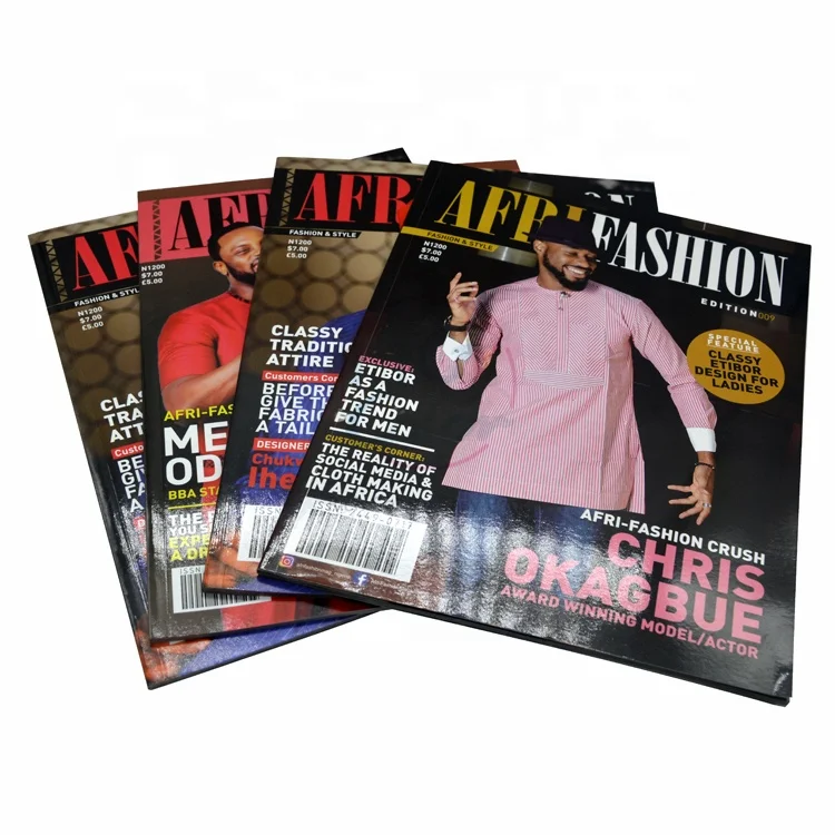 Fashion bulk overseas China cheap paperback magazine printing