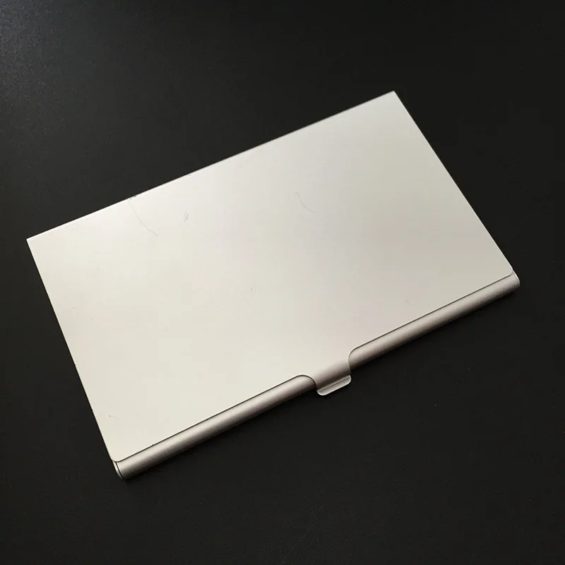 custom logo rfid aluminum credit card business card case