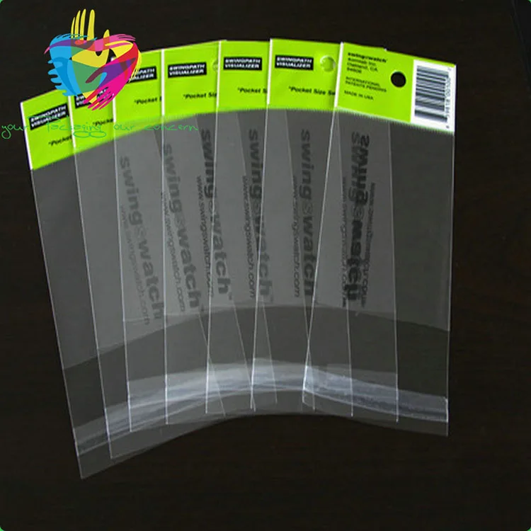 
custom plastic self-adhesive opp poly bag for hair extension packaging 