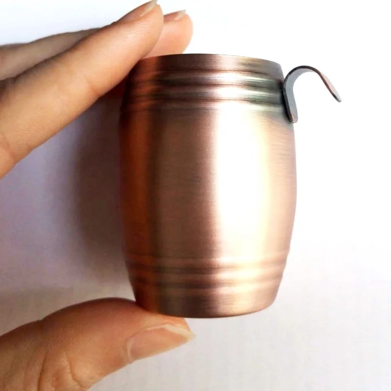 100% мартини эристофф безопасная для пищевых продуктов нержавеющая сталь 2 унции Бочкообразная форма Рюмка черной зоны принца Мраморная