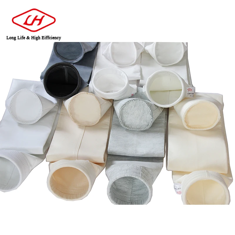 
LH water /oil /air filter bag micron material filter socks with plastic Acrylic dust collector filter bag for cement industry 
