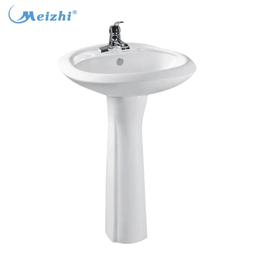 Bathroom sanitary floor standing wash basin