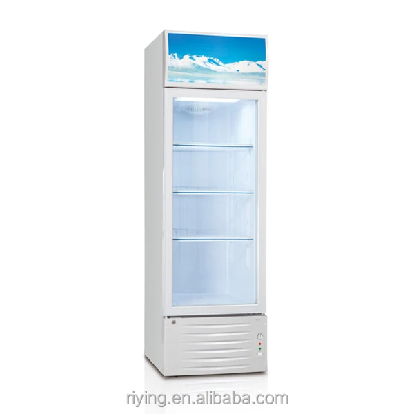 198 Liter Upright Showcase Display Cooler Fridge Refrigerator