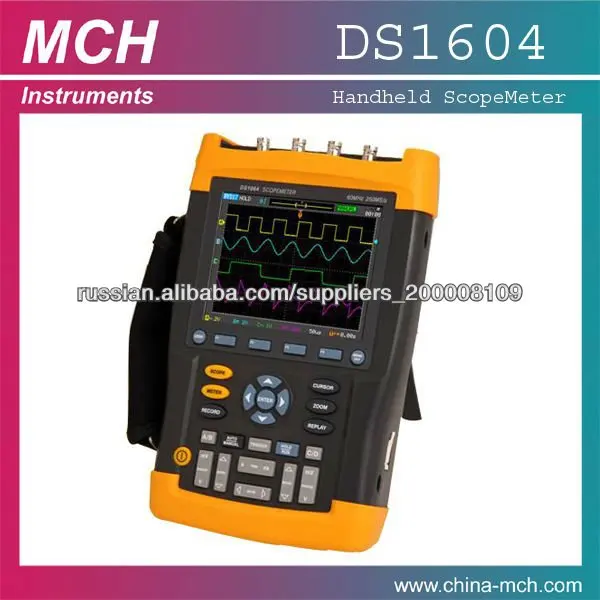 DS1604 осциллограф, 60 МГц портативный осциллограф, 250MS / с частота дискретизации, 4channels