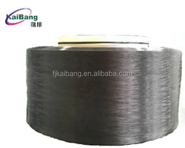 
Dope Dyed Super Black DTY Twist Yarn for Webbing, Ribbon, Rashell or Lace Fabric Use 