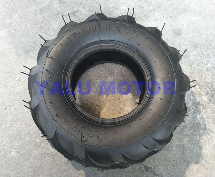  DIY четырехколесное светодиодное kart ATV газонокосилка культиватор тележка 13X5.00-6 дюйма покрышки 6 дюймов