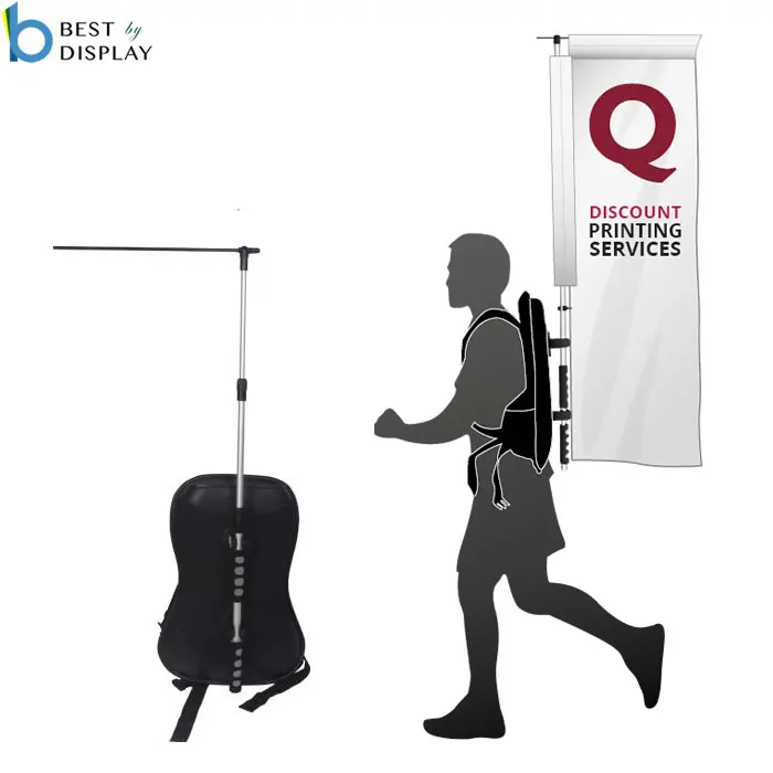 Backpack Flying Banner Flag Walking Banner Display Advertising Backpack
