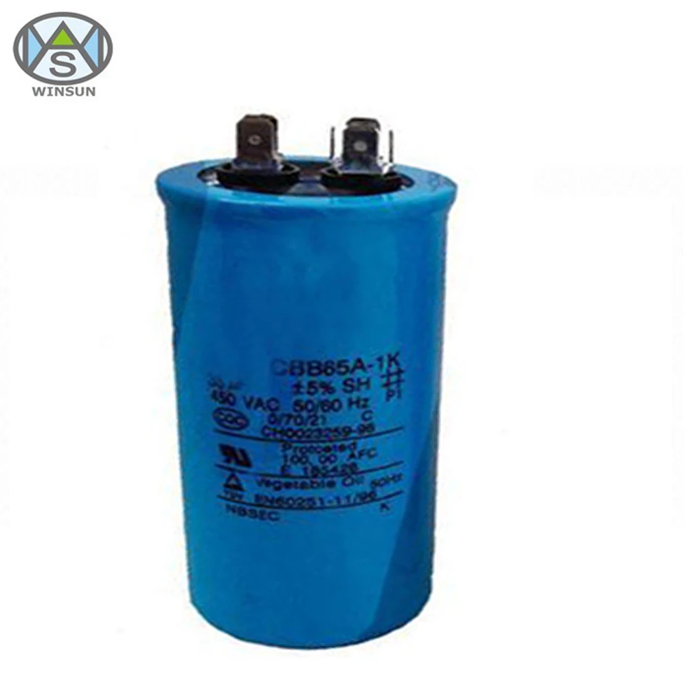 CBB65 AC Capacitor Metallized Polypropylene Motor Run Capacitor