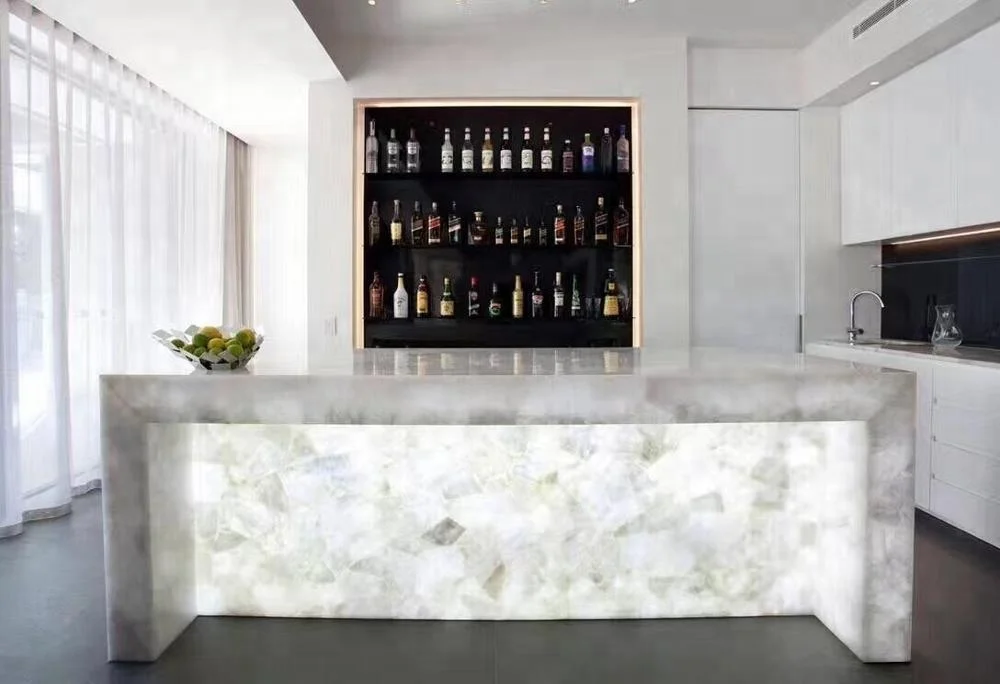 
Palatial architecture decoration natural white crystal gem stones 