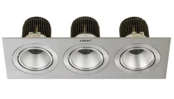 2019 ключ triplehead светодиодный растовый светильник 30 Вт матовый серебристый светодиодный растовый светильник светодиодной осветительной панели для использования в помещениях GS602-3