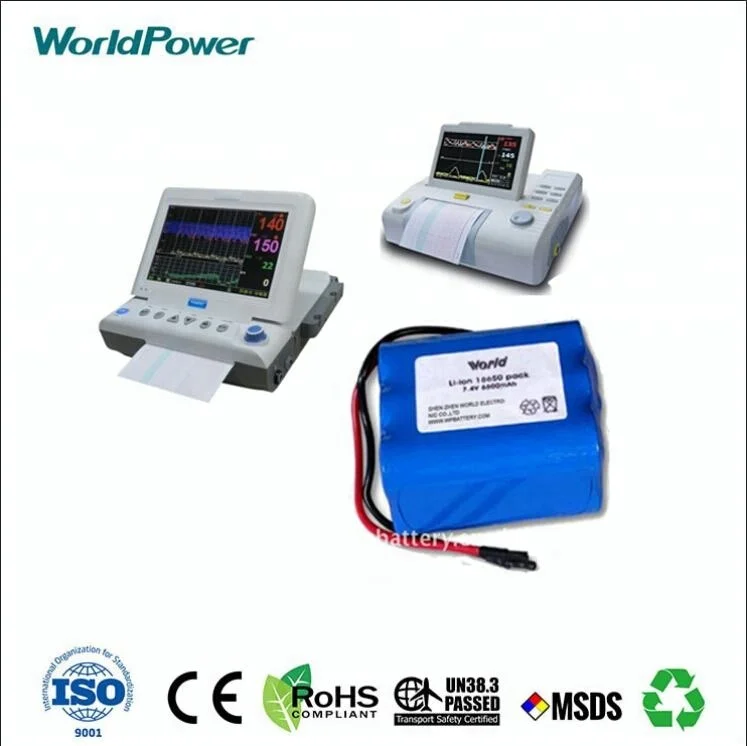High Quality 14.8v 5Ah 8Ah 18650 Li-ion lithium Battery For Medical Device Fetal Monitor