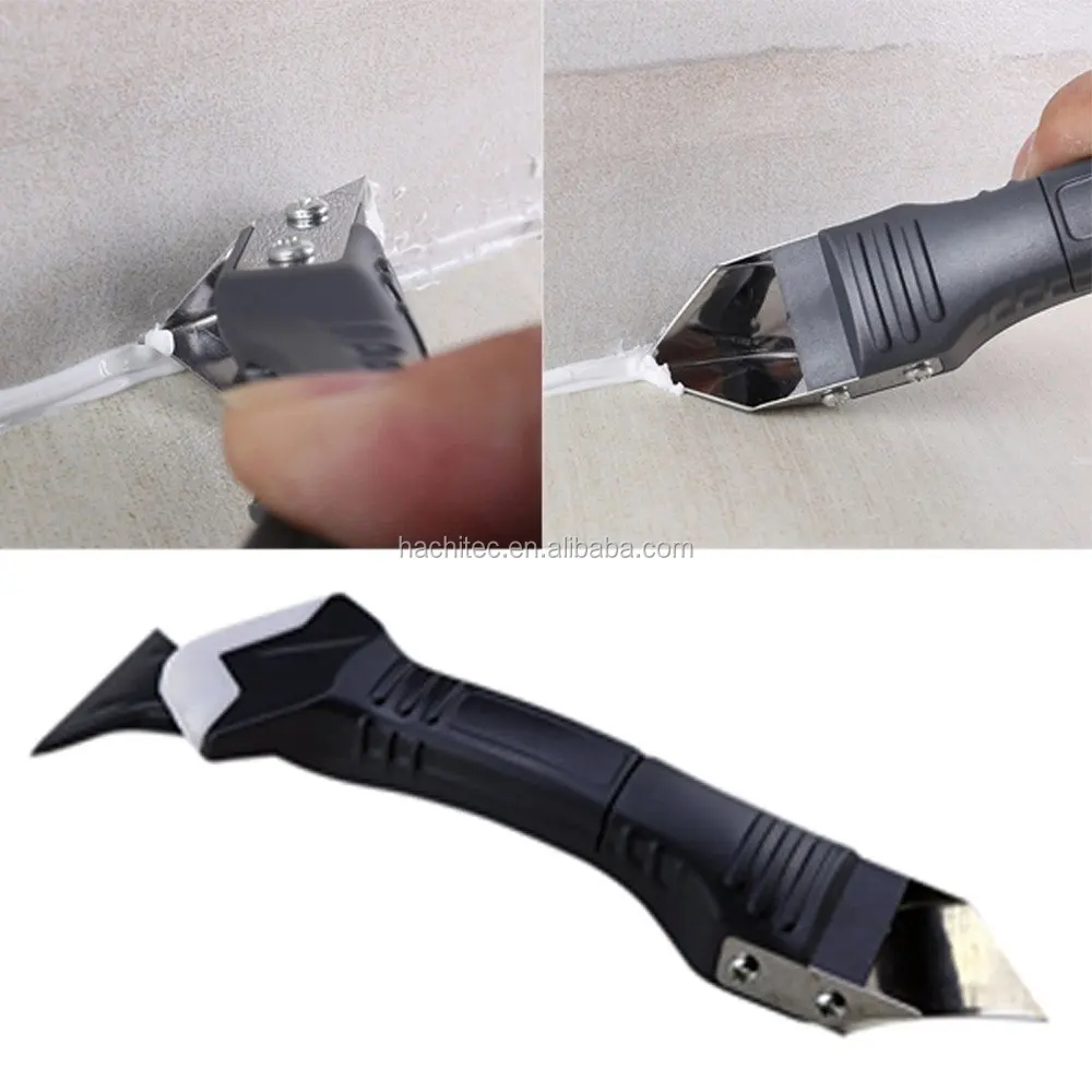 
Silicone Removal & Silicone Scraper Tool Kit 3 in 1 Sealant Replace & Removal Caulking Tool Kit With 3 Replaceable Pads 
