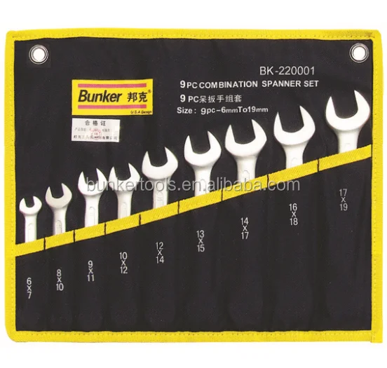 
Double ring spanner sets 12 pcs 