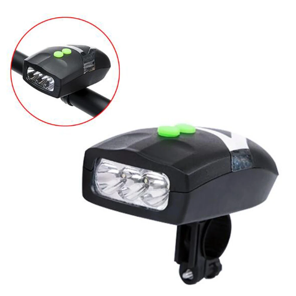 Bell Bike Light Waterproof 3 LED Luz de bicicleta Cycling Headlight Electronic Horn 80 db Cycle front lamp speaker bicycle light