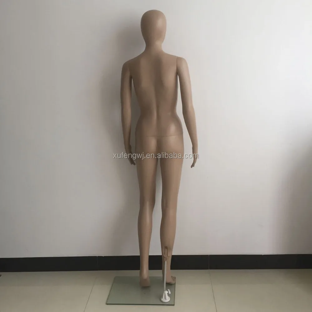 
Cheap Clothing Display Model Standing Skin Color Egg Head Faceless Fashion Abstract Face Female Mannequin 
