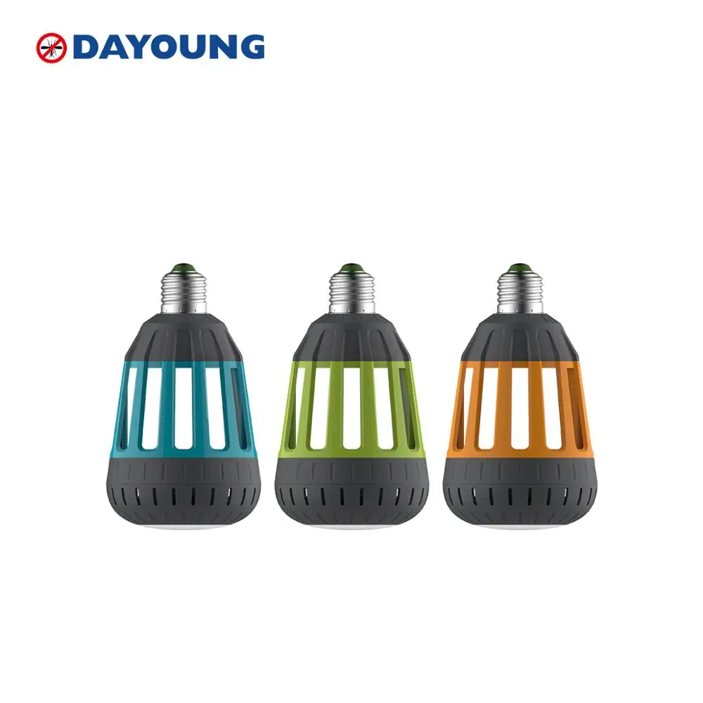 2 in 1 Bug Zapper Insect Killer Pest Control Anti Mosquito With Patent Bule Light Electronic 6W Mosquito Killer Bulb With Fan