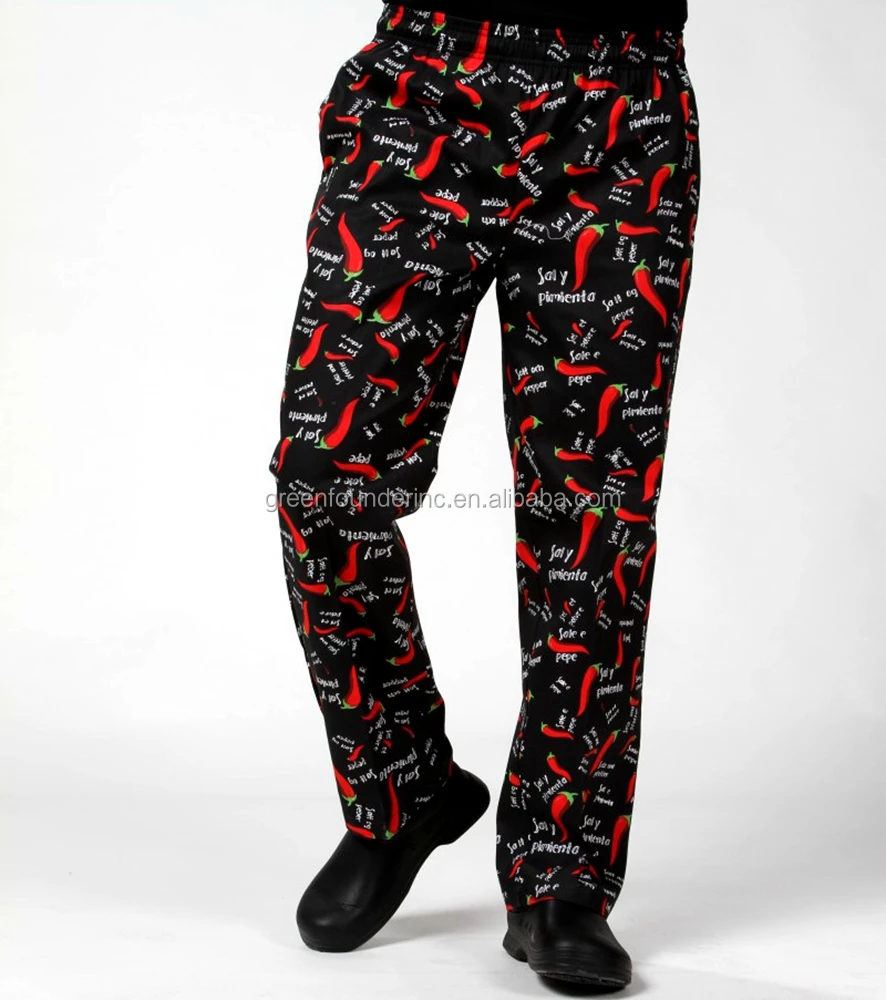 Durable Cotton Chef Pants Baggy Pants Worker Uniforms Supply