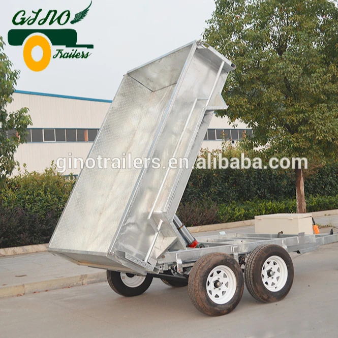 utility trailer kits dual axle hydraulic tipping trailer